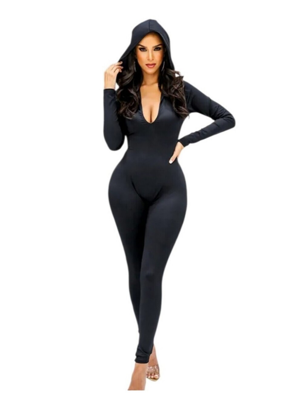 Black Open Back jumpsuit